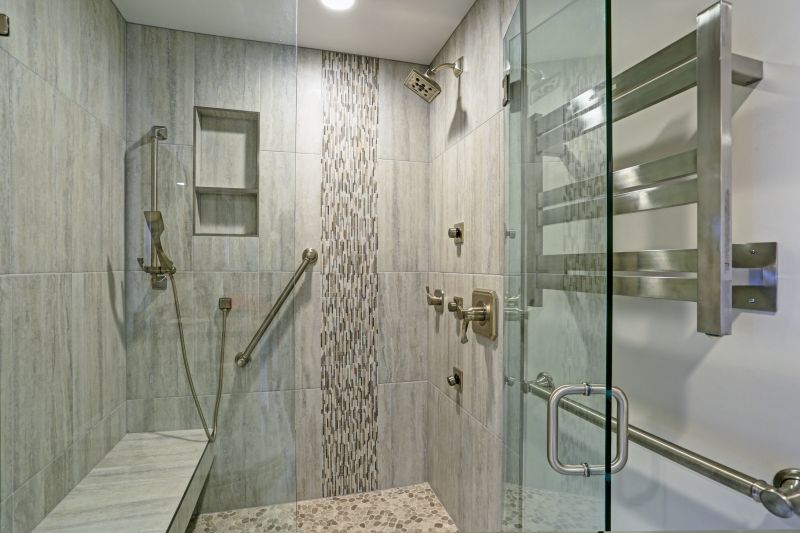 Shower with Recessed Shelving